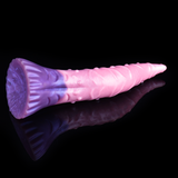 Large silicone tentacle dildo, octopus butt plug—front opening with ribbed shaft