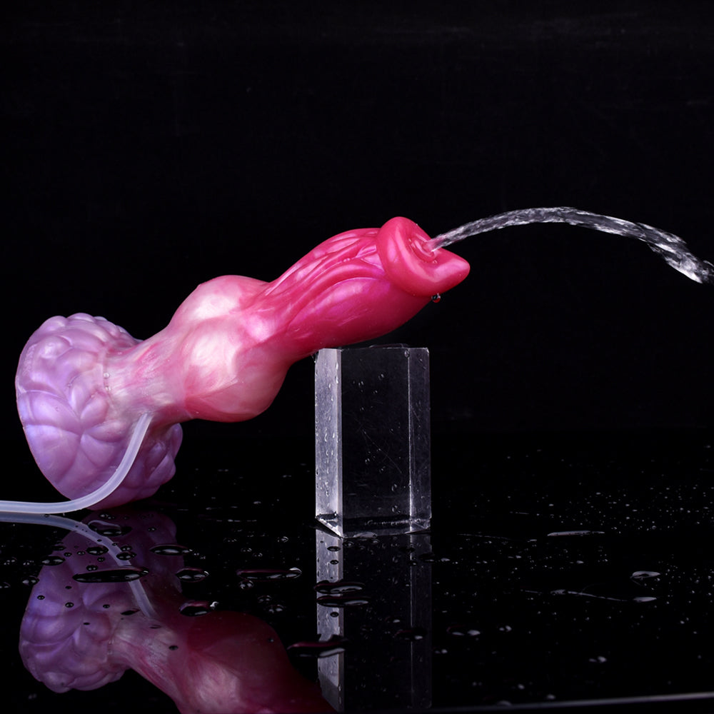 Turuk - Realistic Squirting Dog Dildo, Fantasy Knotted Canine Turuk - Realistic Squirting Dog Dildo, Fantasy Knotted Canine