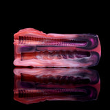 Twin Ember clutch cutaway, red and purple internal channels, glossy finish