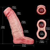 Constantine Sleeve – Realistic Penis Extender w/ Ring - DirtyToyz