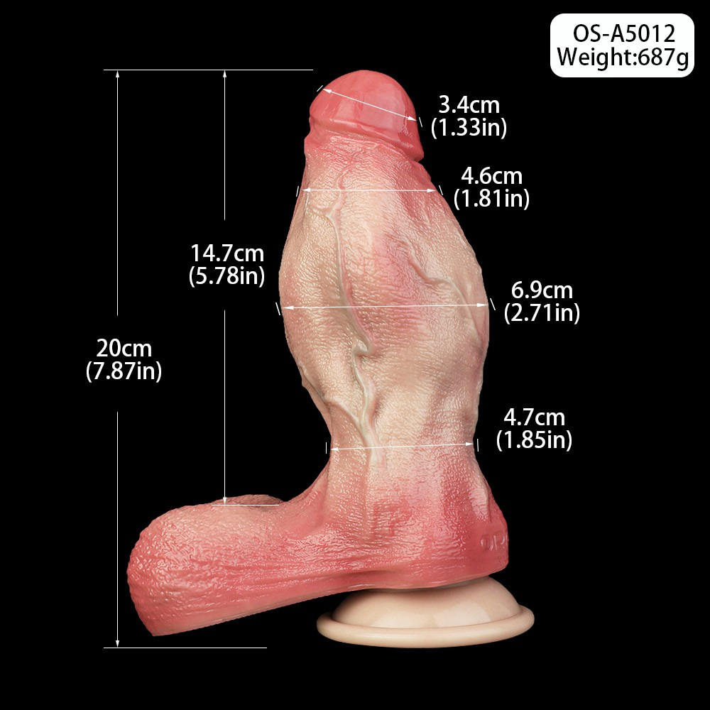 Cesar’s Dick – Huge Knot Realistic Dildo with Balls - DirtyToyz