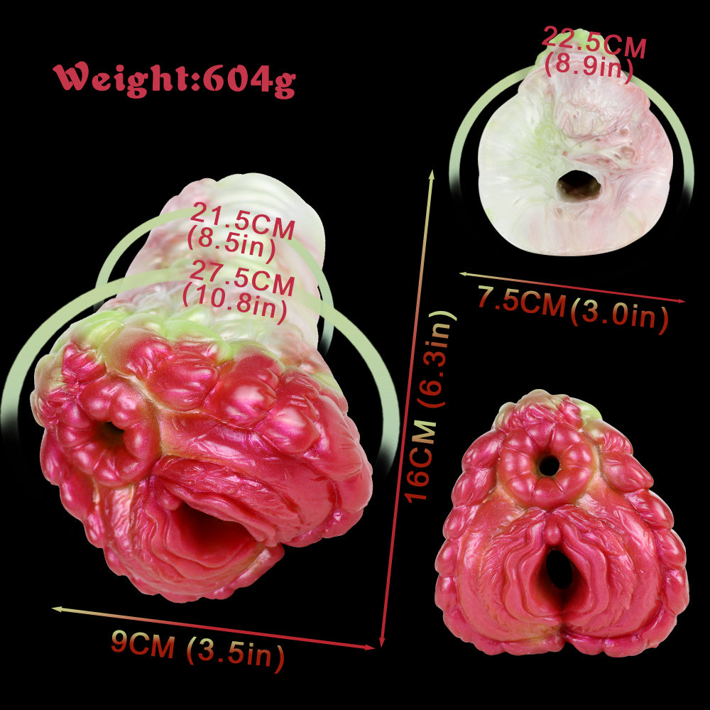 Vaelorian Royal Dragon Masturbator: Gewicht 604g, Länge ca. 16cm, Ø ca. 9cm/7.5cm
