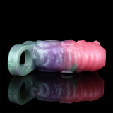 Alien sleeve extender with open end, mint base and pink-to-purple gradient