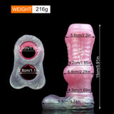 Wolf-sleeve sheath shown with size/weight markings and measurements