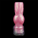 Pink wolf skull sleeve, front view with rounded top opening
