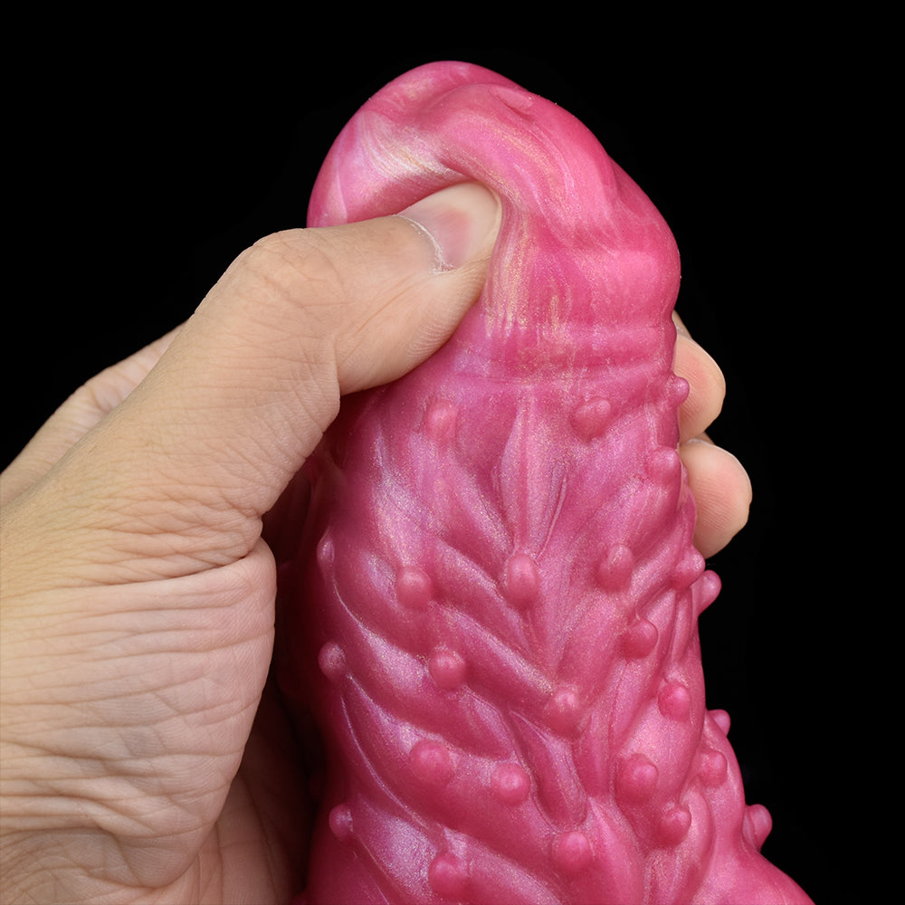 Ferghana ribbed sheath extender close-up, finger grip area with textured pattern