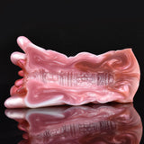 Yoyo the Tentacle realistic octopus stroker, pink body with ridged underside and curled tentacles