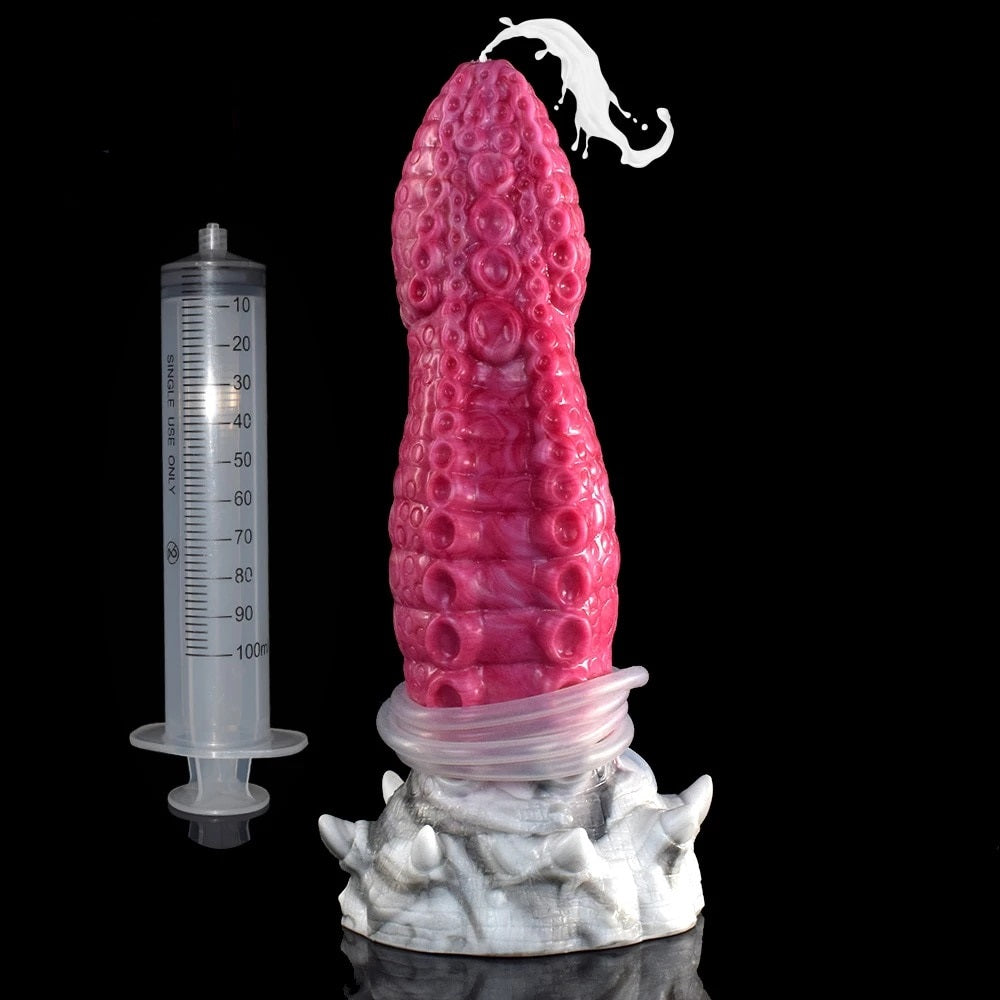 🐙 8.4-Inch Giganteus- Squirting Monster Tentacle, Ejaculating Octopus Dildo - DirtyToyz