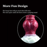 Red dog butt plug knot area with white base band