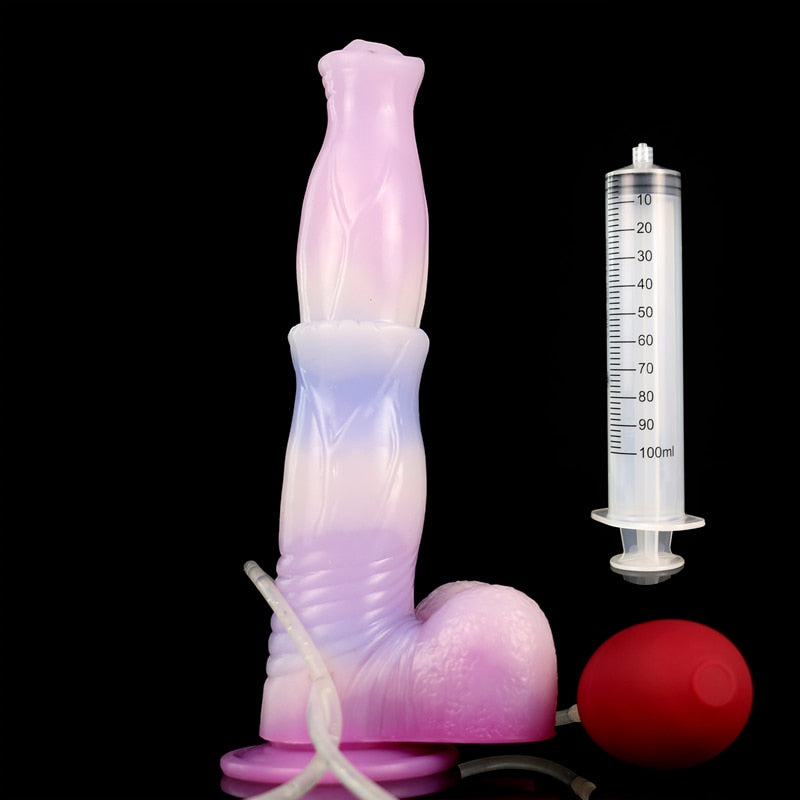 CHIRON - Ejaculating Horse Dildo with Suction Cup - DirtyToyz
