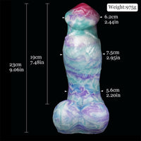Thumbnail for 🐴 9-Inch Glacitaur - Thick Horse Butt Plug with Huge Knot, Giant Minotaur Dildo - DirtyToyz