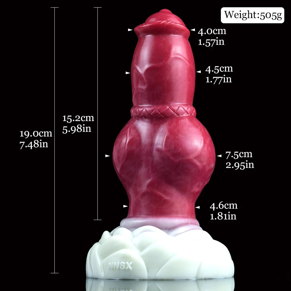 Eskimo - Thick Lifelike Canine Butt Plug with Huge Knot - DirtyToyz