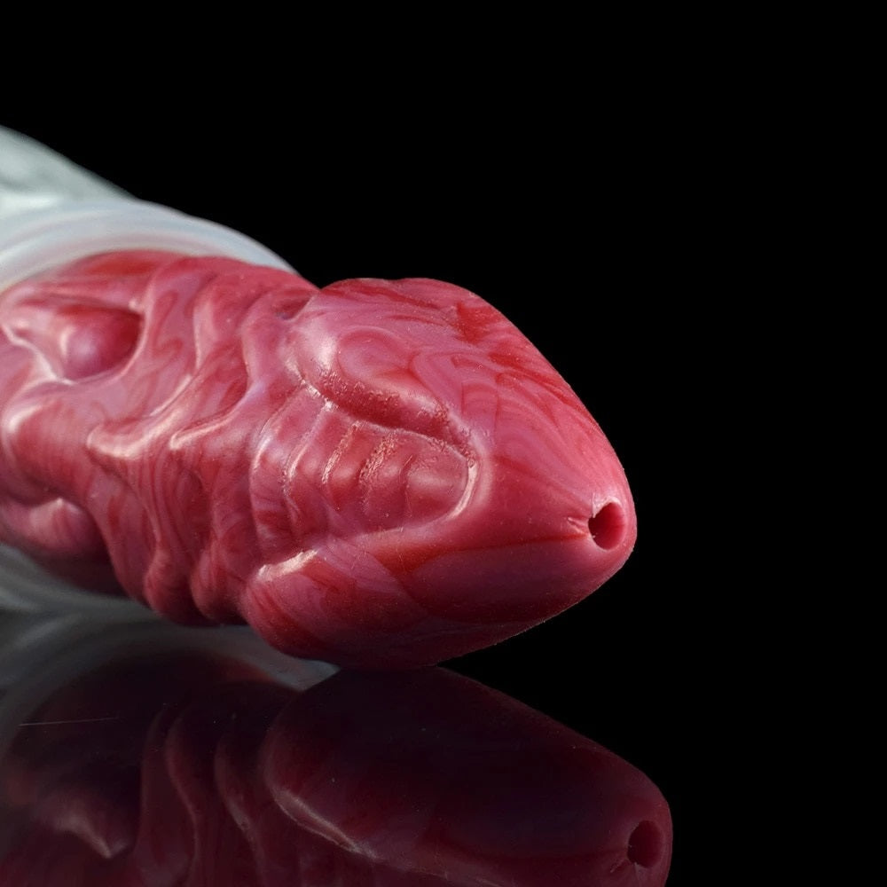🐉 👽 8.8-Inch Gaius - Ejaculating Dragon Dildo, Curved Alien Sex Toy - DirtyToyz