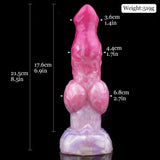 Elvan - Realistic Knotted Canine, Thick Wolf Dildo - DirtyToyz