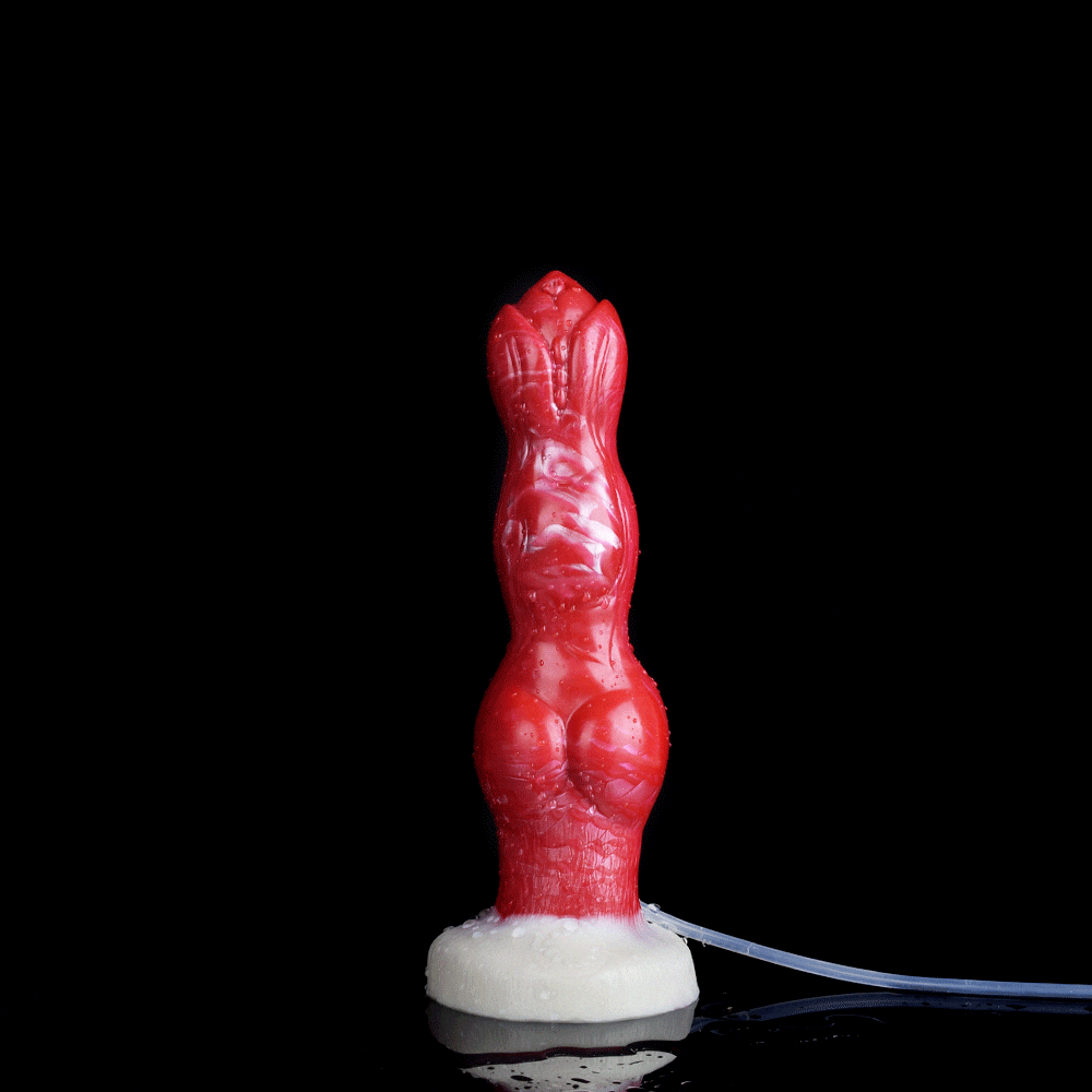 Dani - Squirting Dog Dildo, Thick Knotted Canine - DirtyToyz