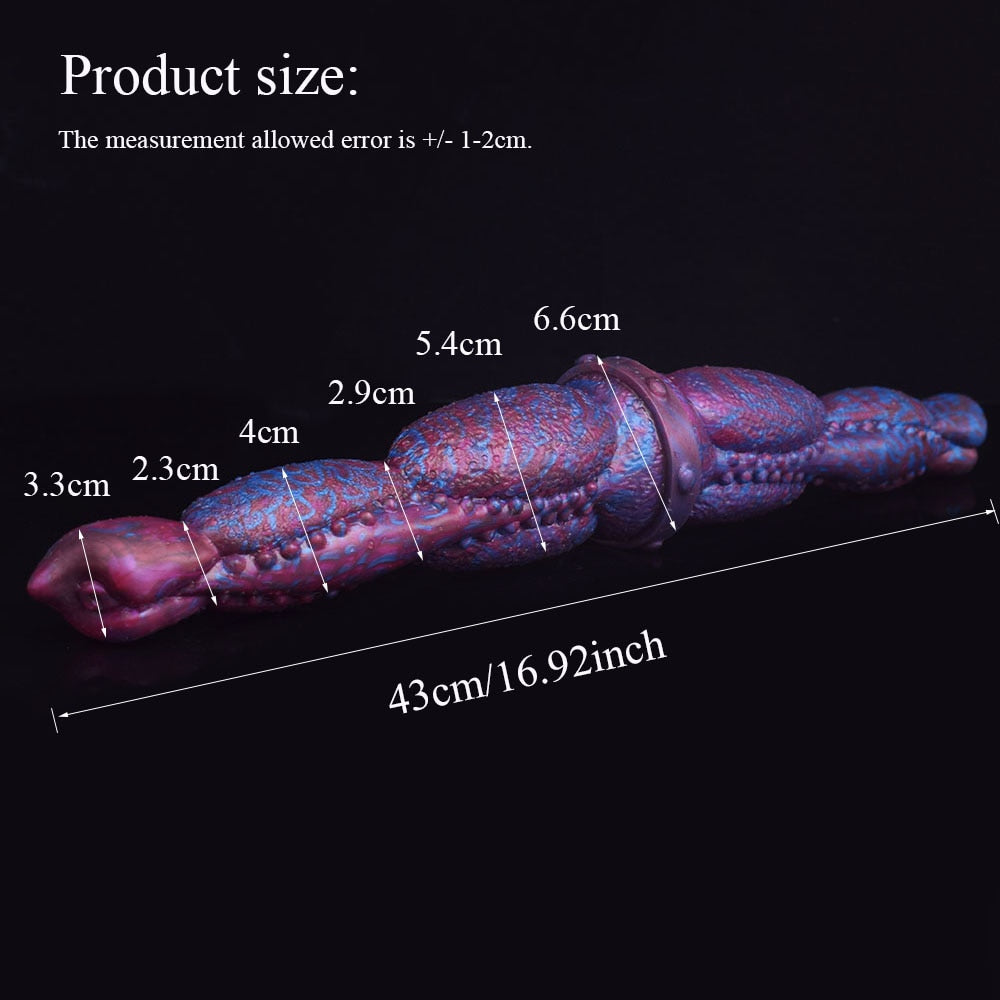 🐎 16.9-Inch Nadira - Huge Double Ended Equine Dildo - DirtyToyz