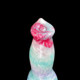 Giant werewolf dildo, close-up of detailed head with pink textured features
