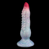 Fantasy octopus tentacle butt plug in icy light blue/purple with white base