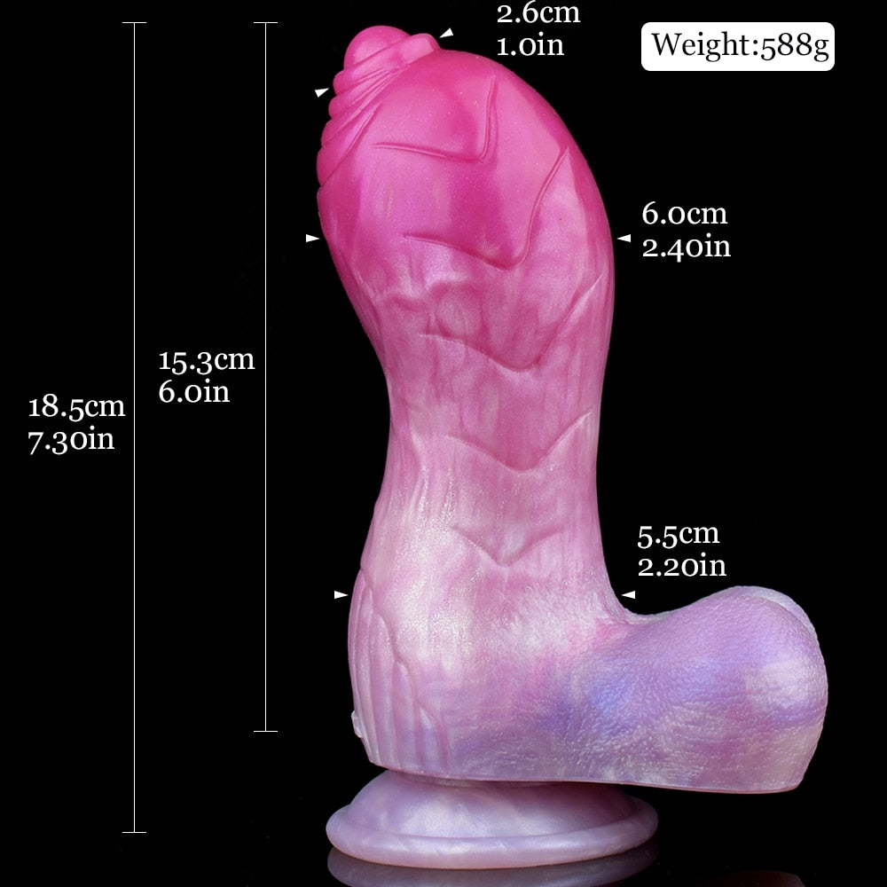 Bella - Fantasy Unicorn Dildo, Curve Butt Plug - DirtyToyz