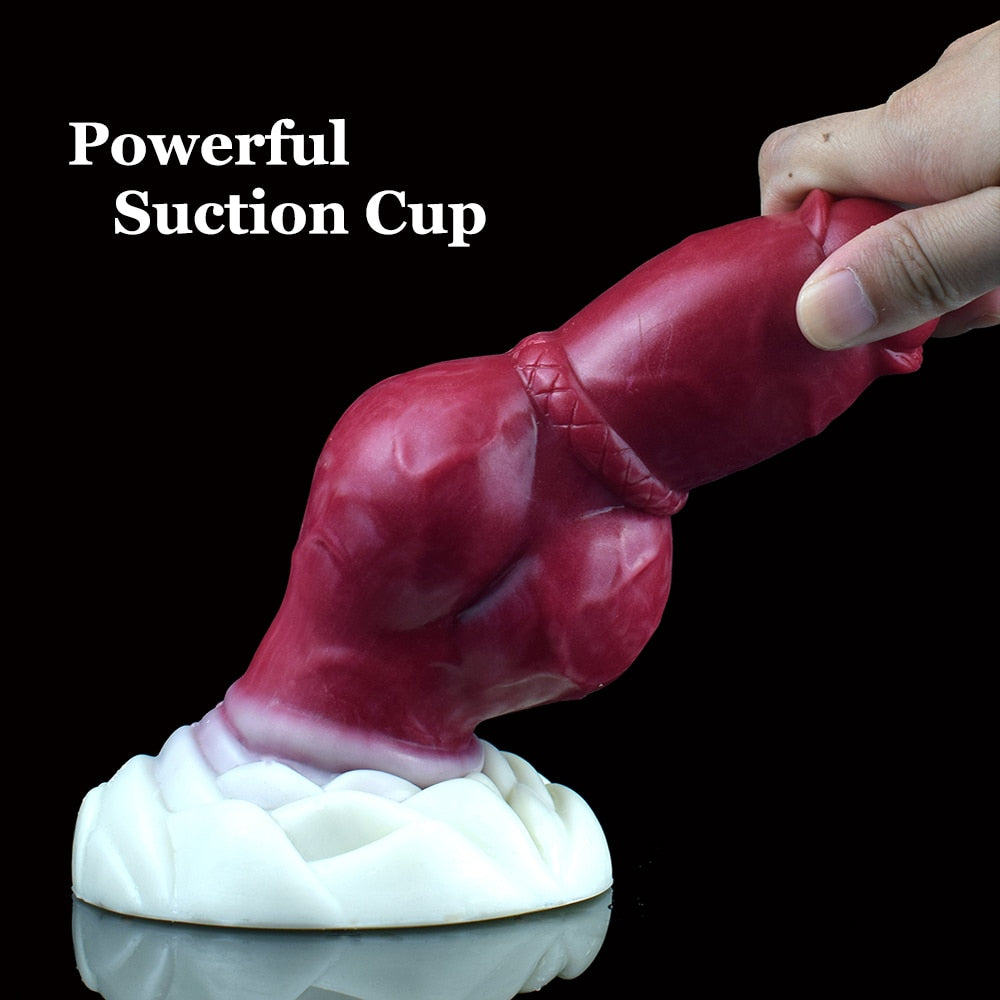 Eskimo - Thick Lifelike Canine Butt Plug with Huge Knot - DirtyToyz