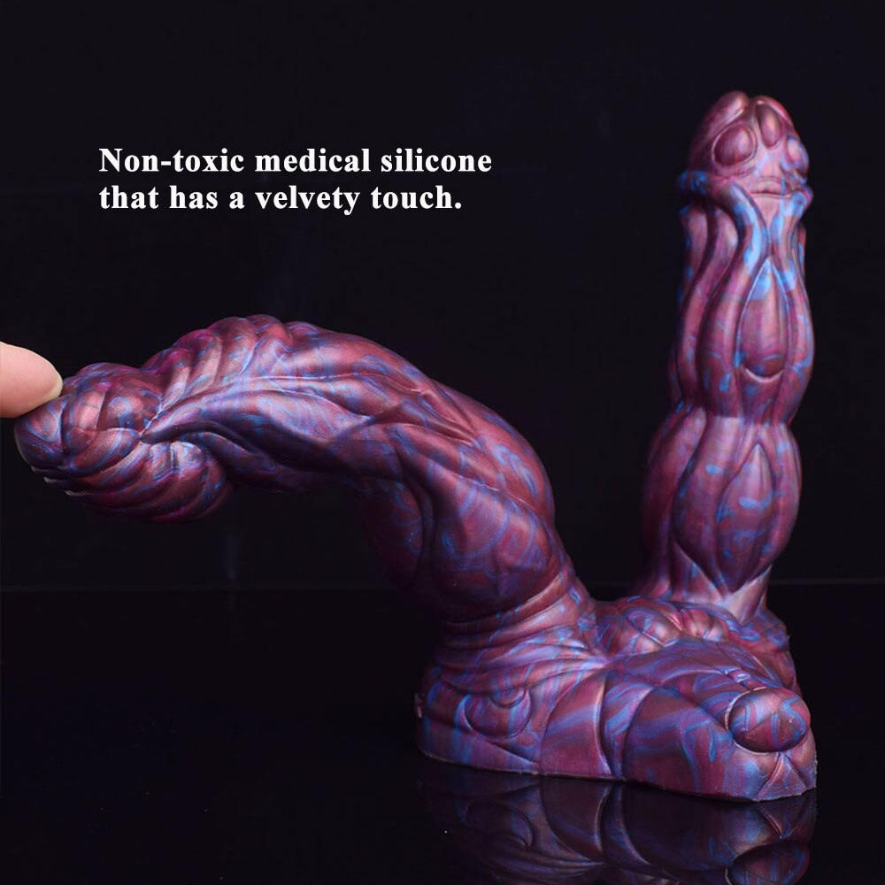 Lydian - Double Penetration Ribbed Alien Butt Plug - DirtyToyz