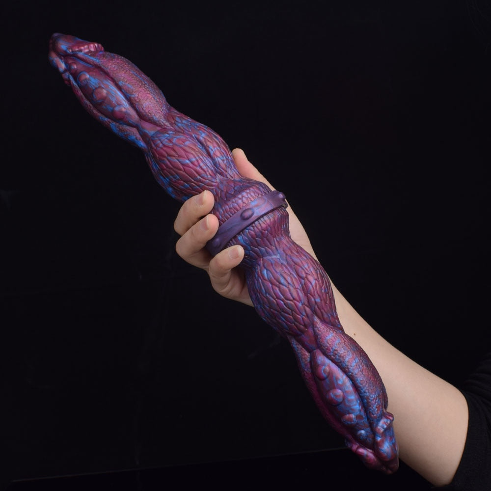 EUDORA - Monster Double Ended Dildo with Huge Knot - DirtyToyz