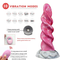 Thumbnail for 🐙 8.4-Inch Selvius - Spiral Vibrating Tentacle Dildo - DirtyToyz